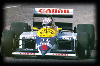 Williams Honda driven by Nigel Mansell